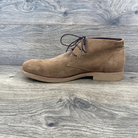 Floyd Desert Boots Mens 9.5 Brown Suede Lace Up Chukka Mid Top Shoes main image 5